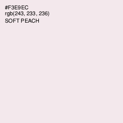 #F3E9EC - Soft Peach Color Image